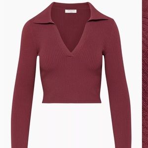 Babaton Sculpt Knit Polo Longsleeve